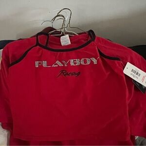 Playboy Women’s Red Racing Shirt